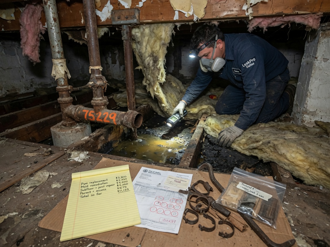 Hidden Water Leak Detection & Repair in Addison, TX