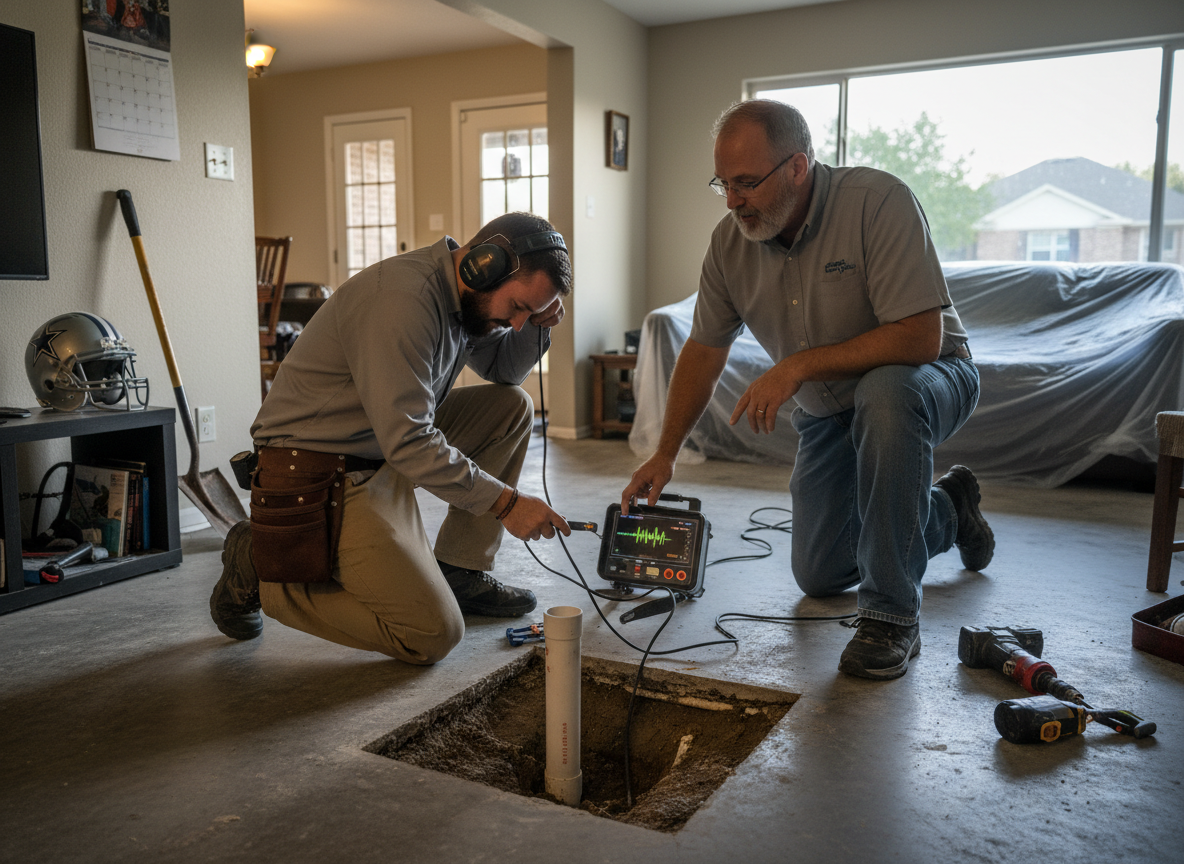 Hidden Water Leak Detection & Repair in University Park, TX